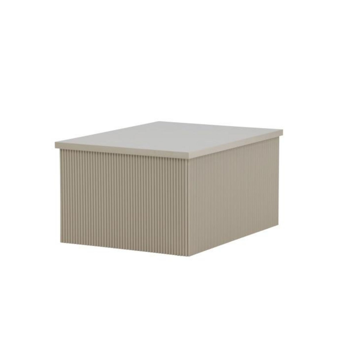 Paris Prix Table Basse Nervurée  Lenox  80cm Beige