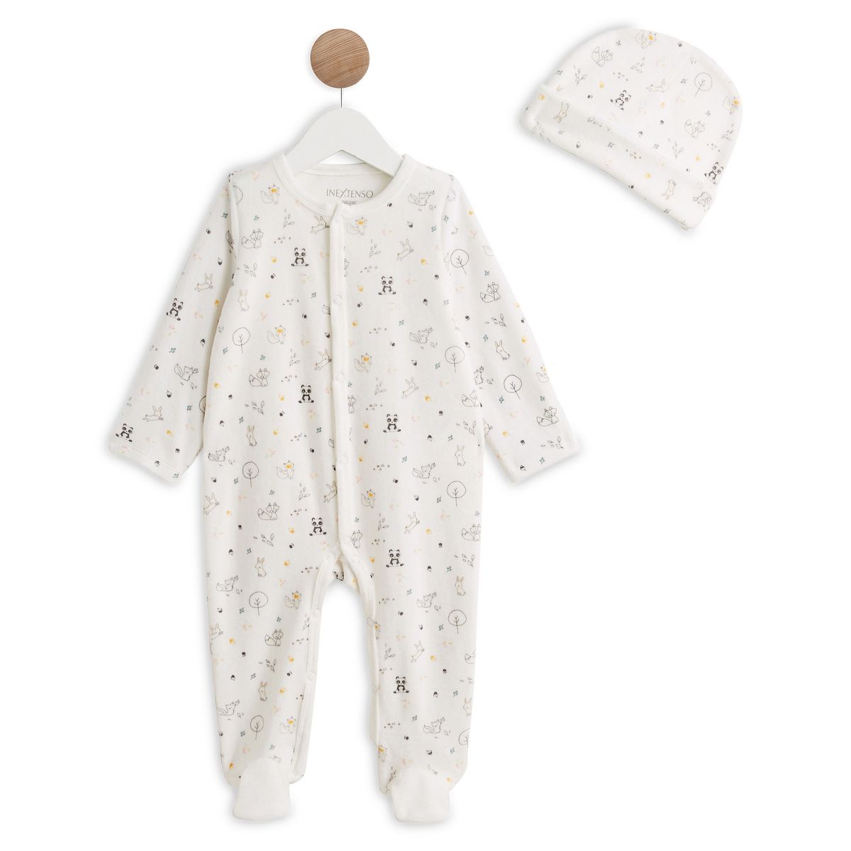 IN EXTENSO Dors bien de naissance + bonnet bébé
