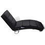 Voir la diapositive 2 : VIDAXL Chaise longue de massage Noir Similicuir