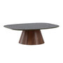 Voir la diapositive 1 : Paris Prix Table Basse Design  Lanzo  120cm Marron & Vert Foncé