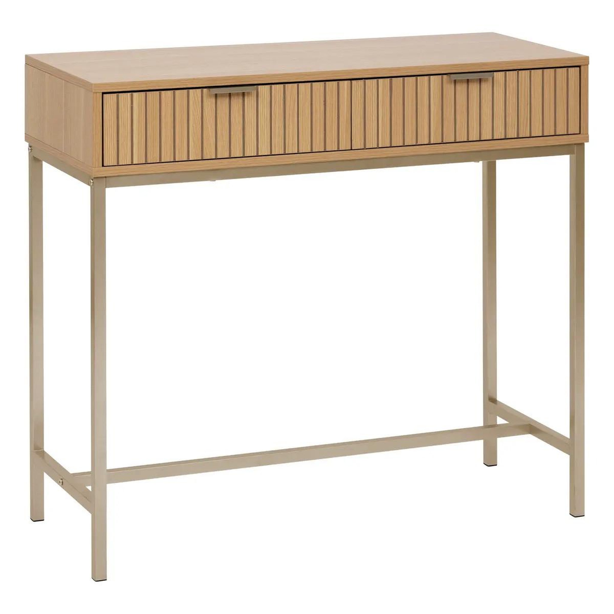 FIVE Console 2 tiroirs  tasso  90cm naturel