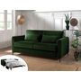 Voir la diapositive 1 : LISA DESIGN Owen - canapé 3 places convertible express couchage quotidien 140 cm matelas 12 cm en velours