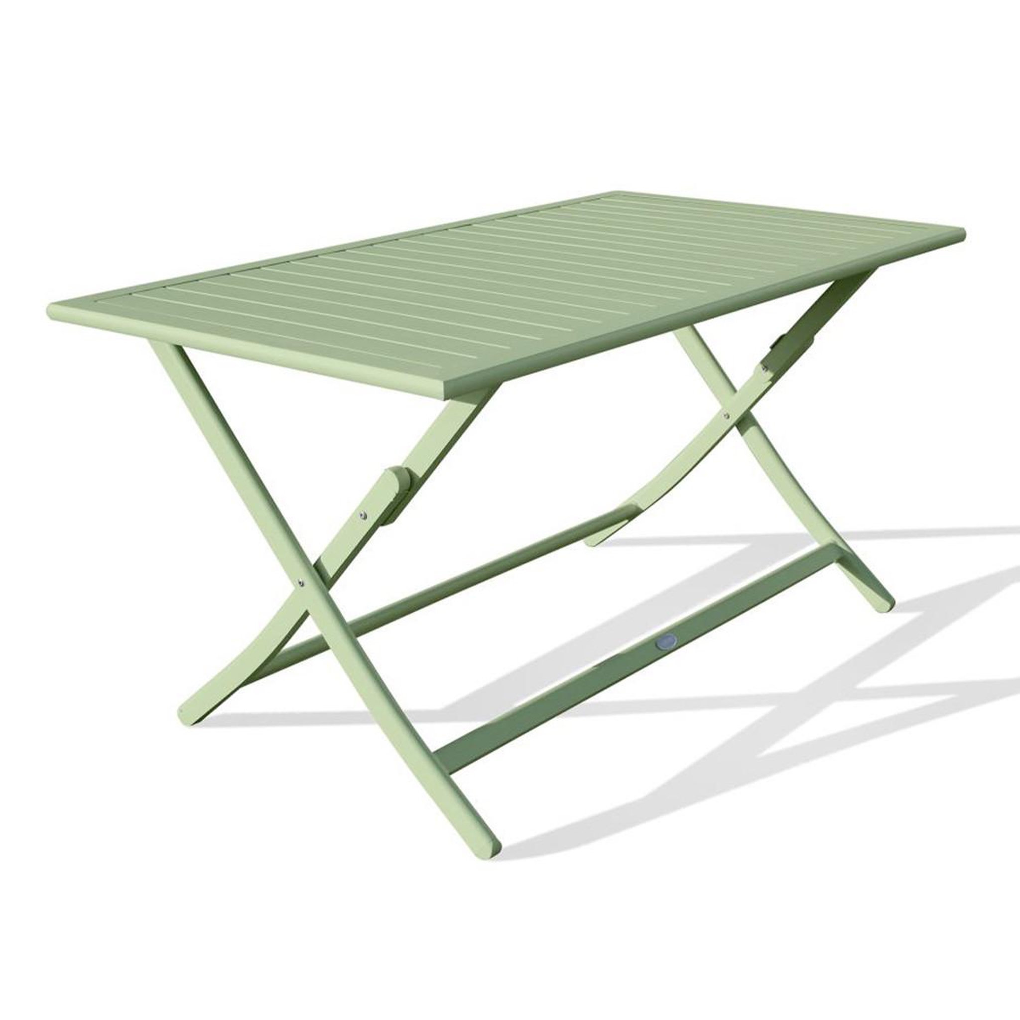 Paris Prix Table de jardin pliante  marius  140cm vert lagune