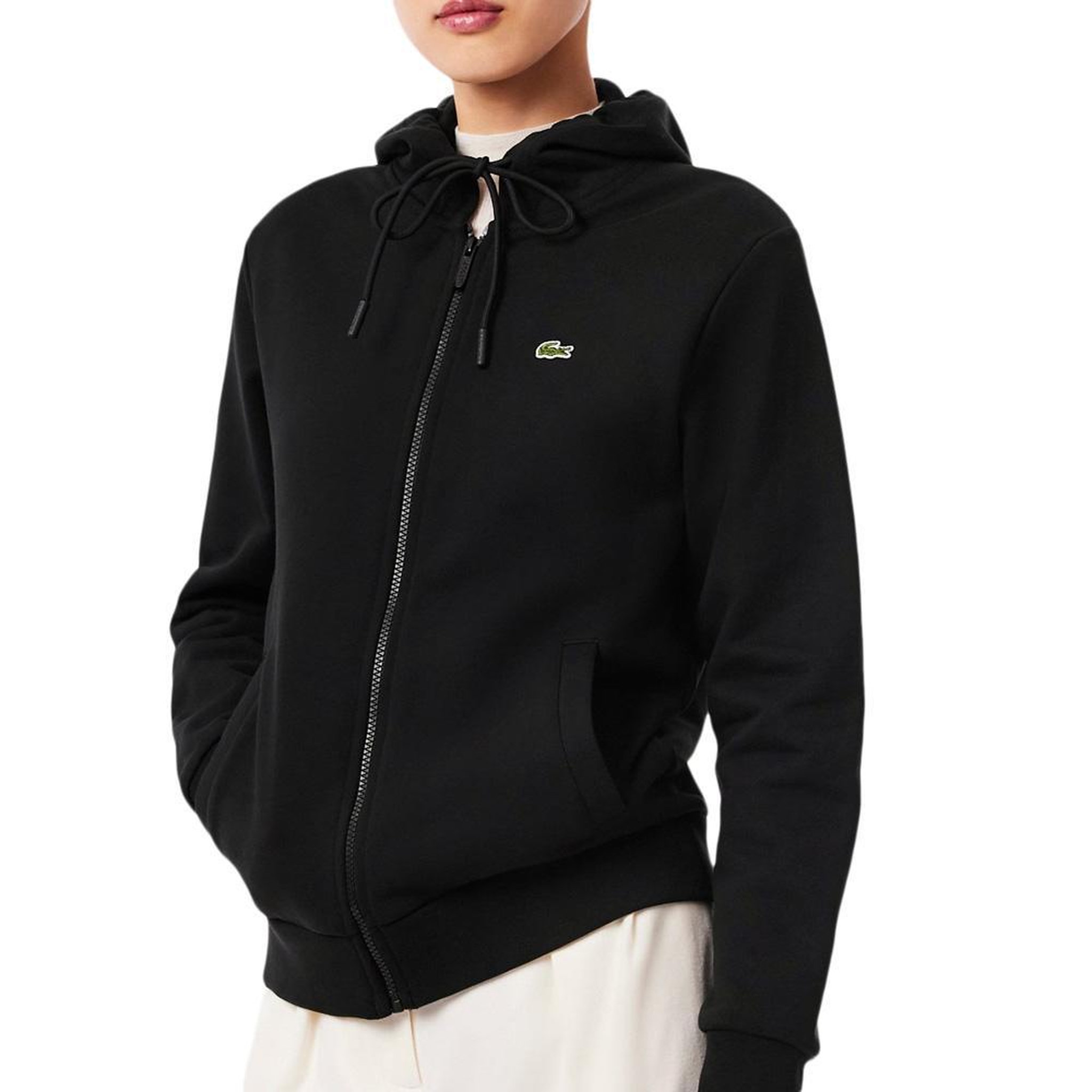 Lacoste Sweat Noir Femme LacosteSF5256. Coloris disponibles : Noir