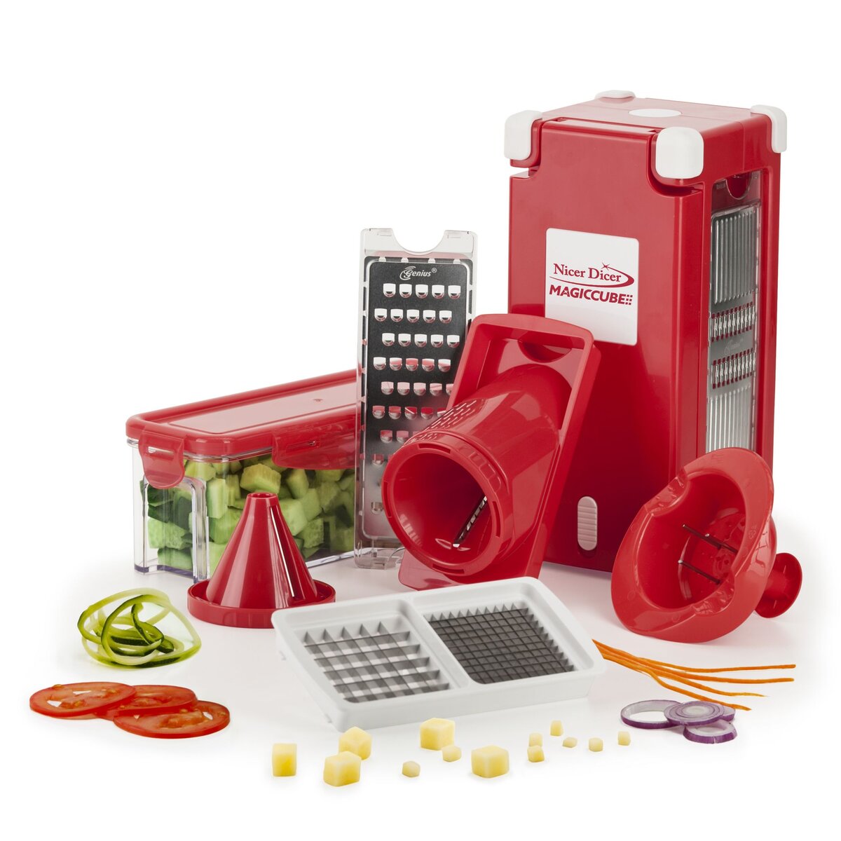 BEST OF TV Nicer dicer MAGIC CUBE Rouge