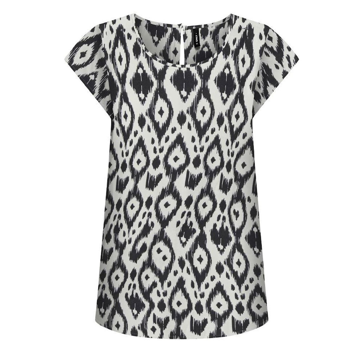 Only Blouse he/Noir à motifs Femme Only Nova