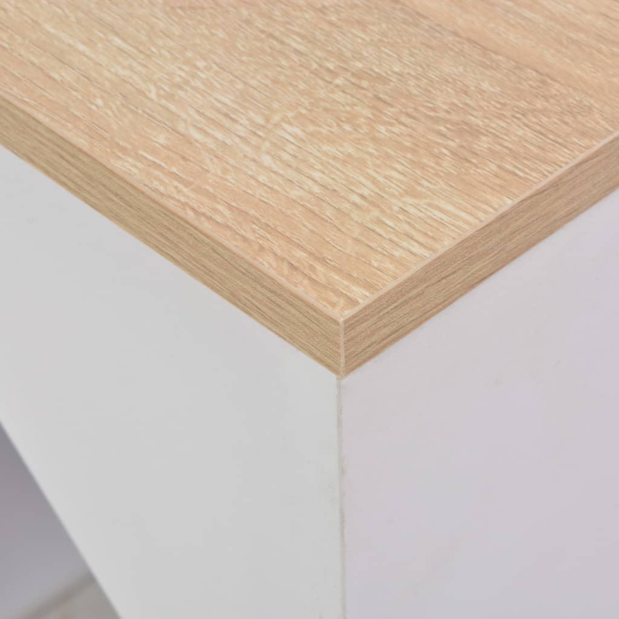 Voir la diapositive 4 : VIDAXL Table de bar avec armoire Blanc 115x59x200 cm