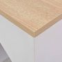 Voir la diapositive 4 : VIDAXL Table de bar avec armoire Blanc 115x59x200 cm