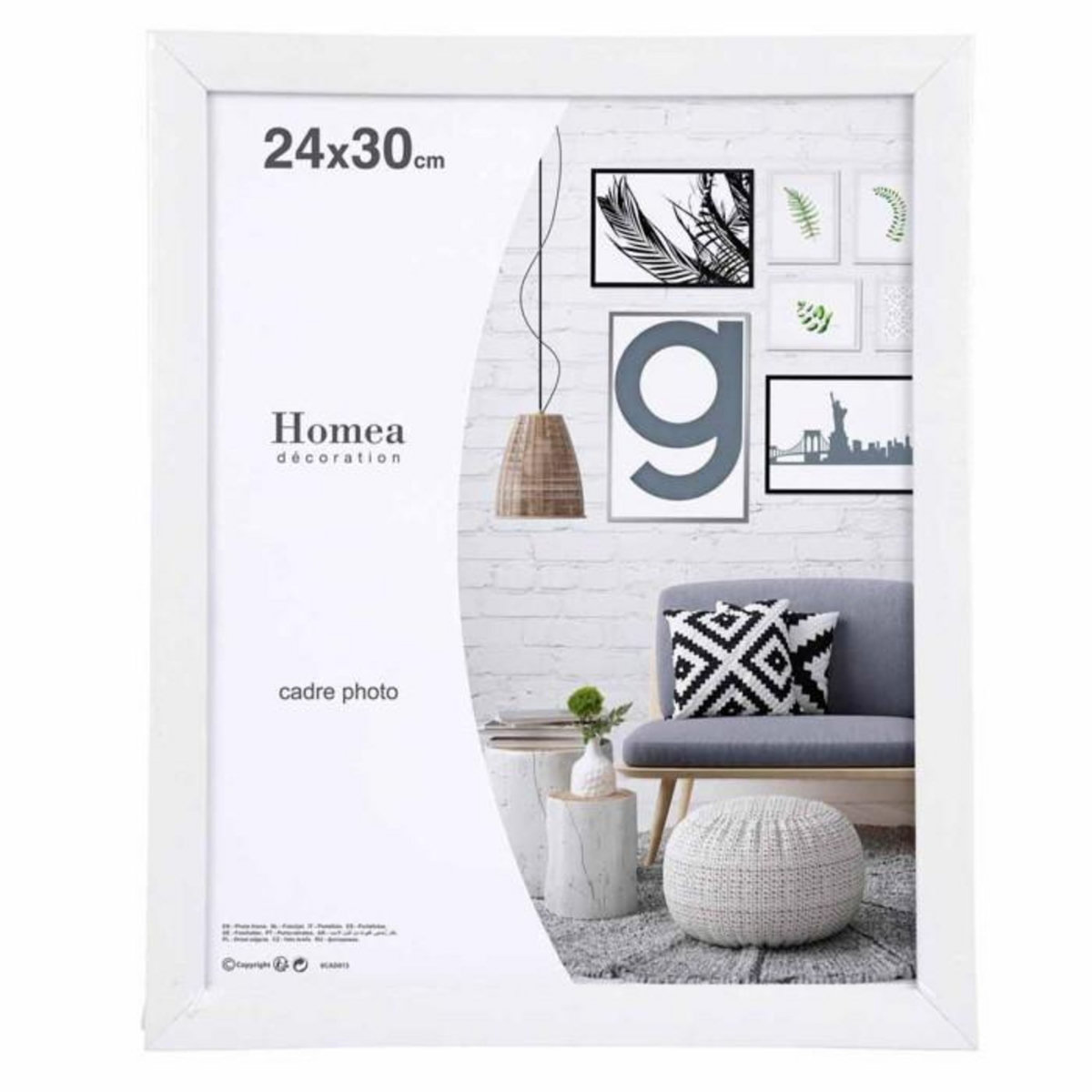 Paris Prix Cadre Photo Déco  Pep's  24x30cm Blanc