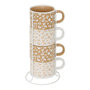 Voir la diapositive 1 : SECRET DE GOURMET Lot de 4 Mugs sur Rack  Leopardi  20cl Multicolore