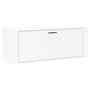 Voir la diapositive 2 : VIDAXL Armoire a chaussure murale Blanc brillant 100x35x38 cm