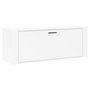 Voir la diapositive 2 : VIDAXL Armoire a chaussure murale Blanc brillant 100x35x38 cm
