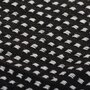 VIDAXL Couverture coton a carres 125x150 cm Noir