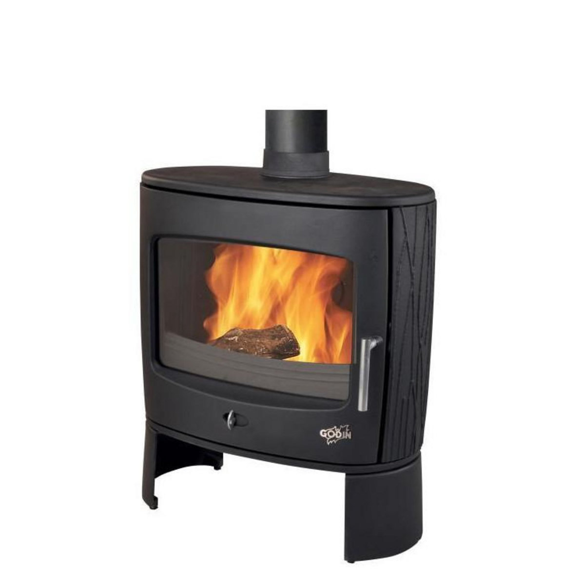 Godin Poêle à bois habillage fonte - 388118