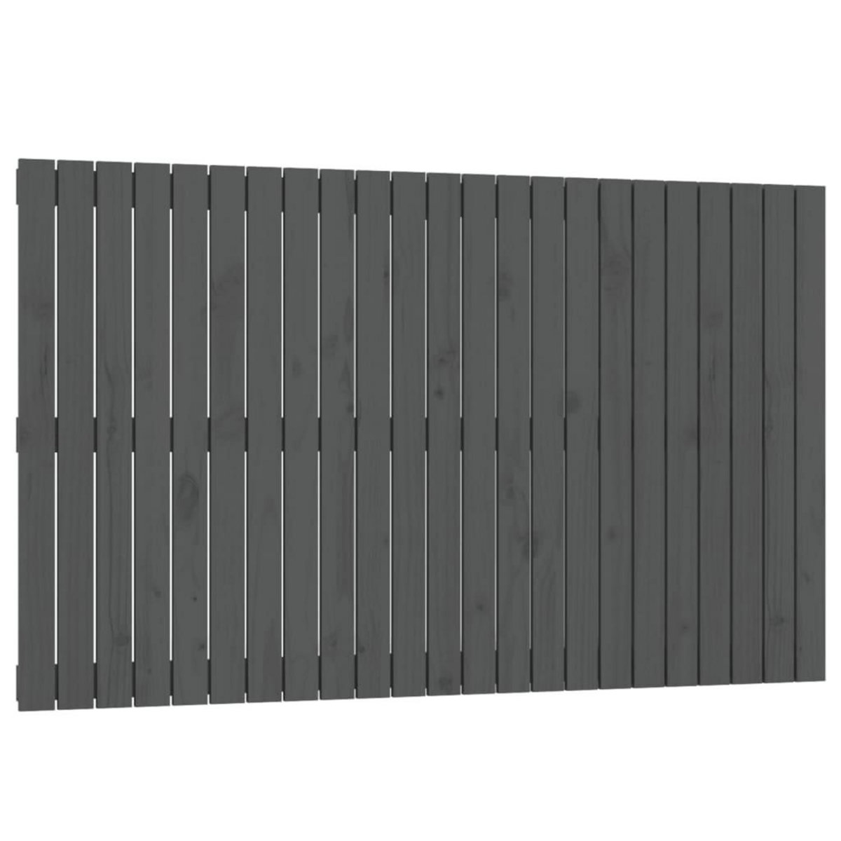 VIDAXL Tete de lit murale Gris 147x3x90 cm Bois massif de pin