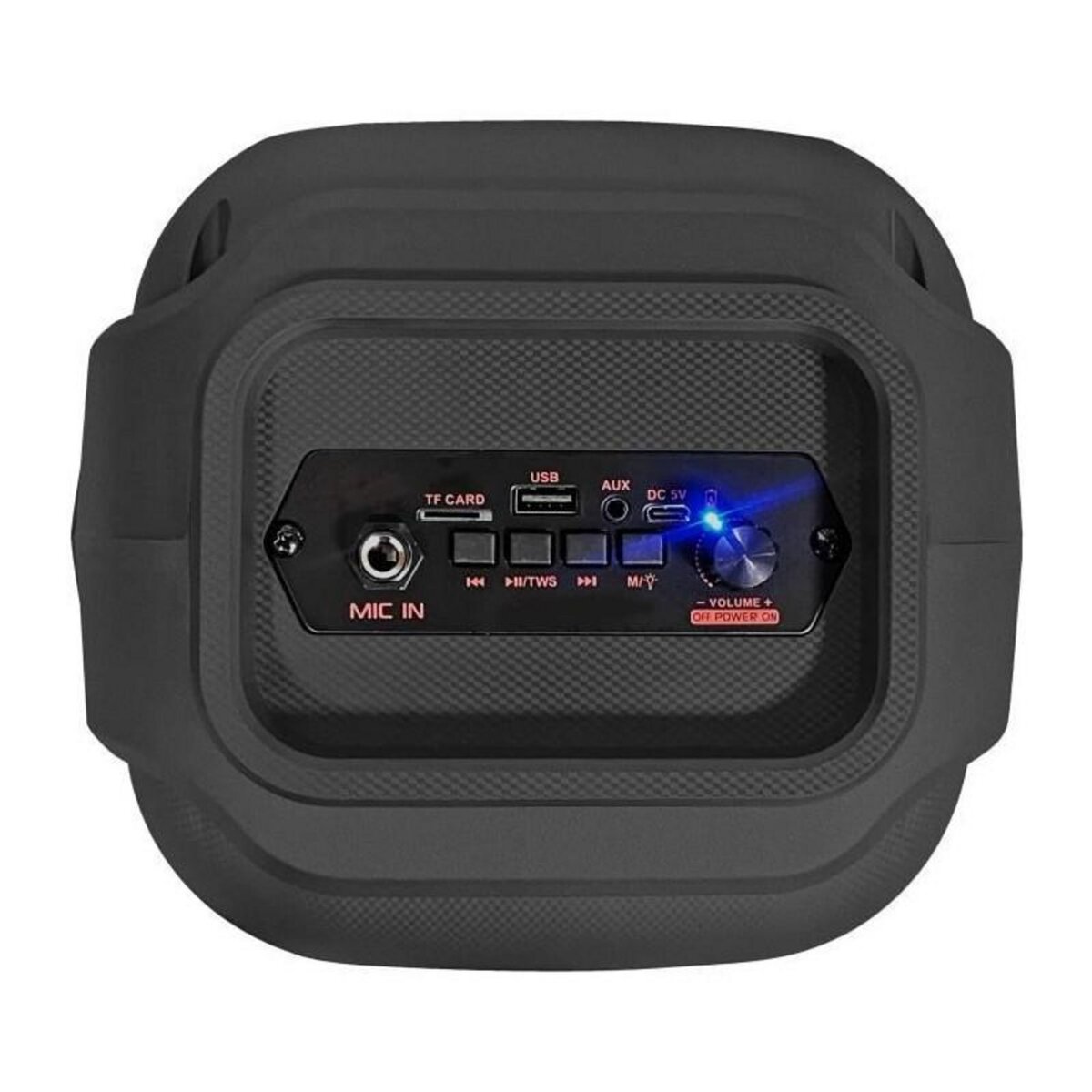 Inovalley Enceinte Karaoké lumineuse - INOVALLEY - KA22-BTH - Bluetooth V5.0 - 49 cm - 500 W - Noir