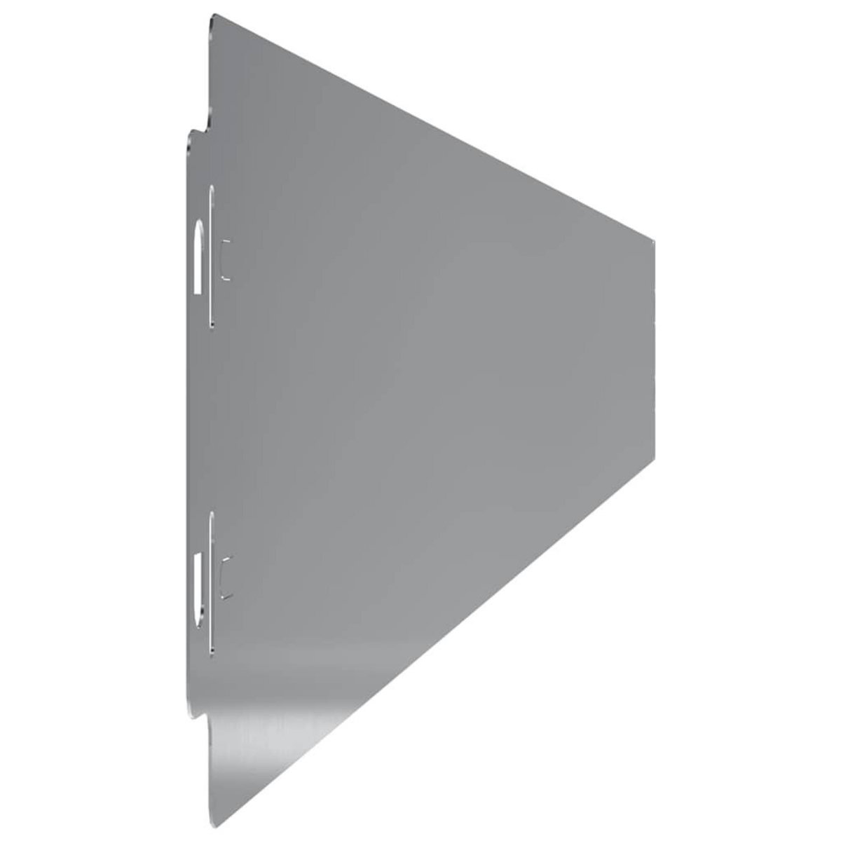 VIDAXL Bordures de pelouse 10 pcs 10x103 cm acier galvanise