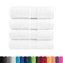 Voir la diapositive 2 : VIDAXL Serviettes de visage de qualité supérieure SOLUND 4 pcs blanc