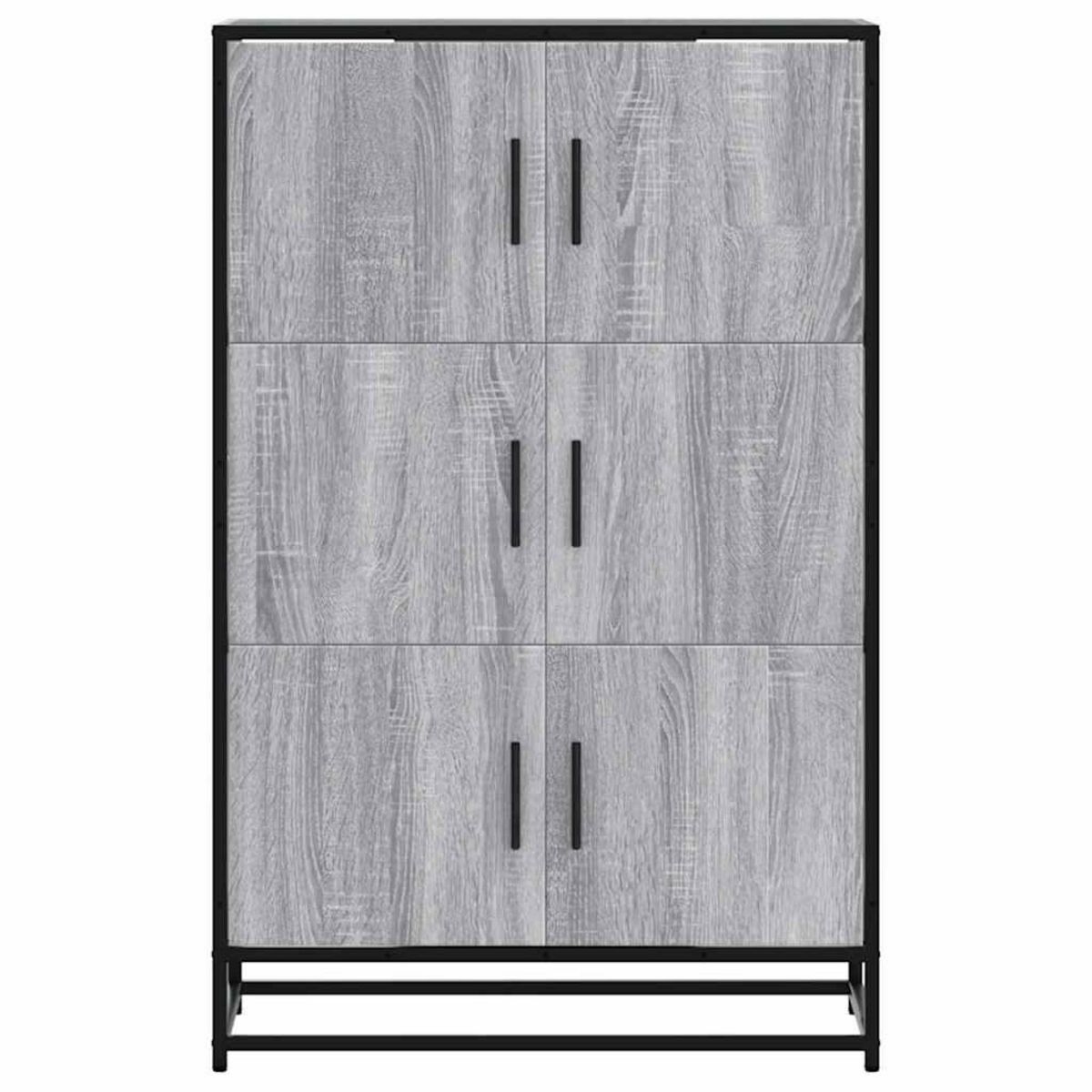 VIDAXL Buffet haut sonoma gris 68x35x106,5 cm bois ingenierie et metal