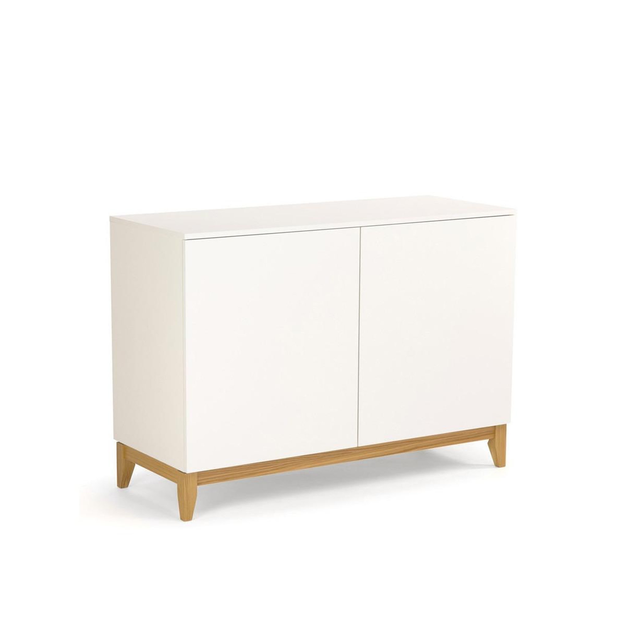Voir la diapositive 3 : Paris Prix Buffet 2 portes  blanco  120cm blanc & chêne