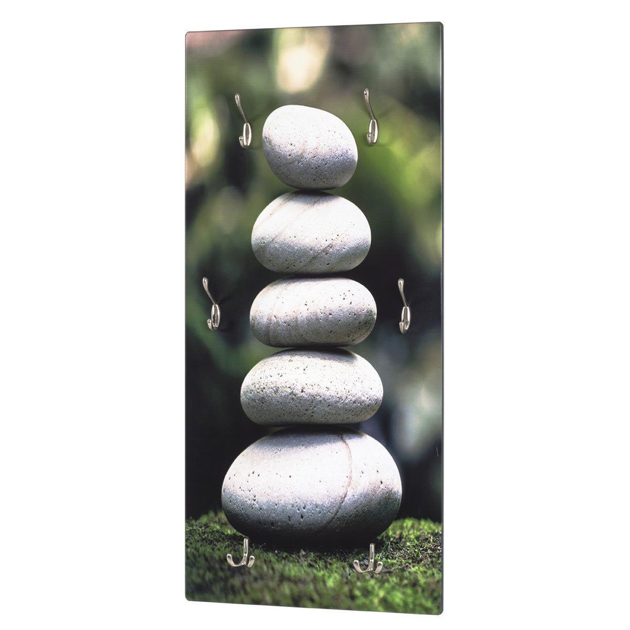Paris Prix Patère murale 6 crochets  stone  100cm vert