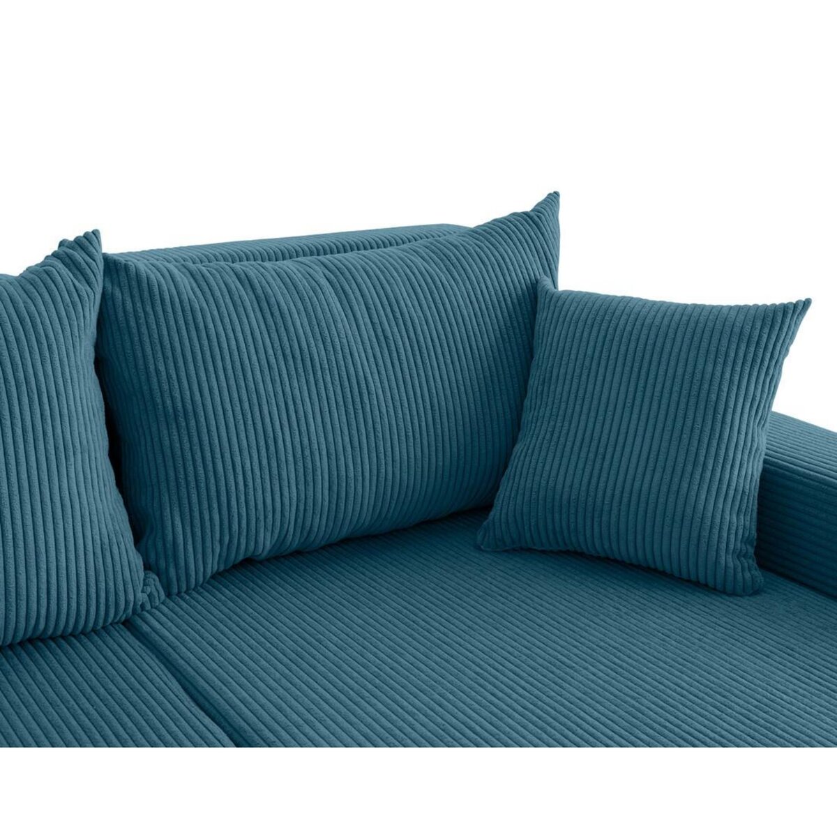 BEST MOBILIER Valos - canapé d'angle réversible - 4 places - convertible avec coffres - en velours côtelé