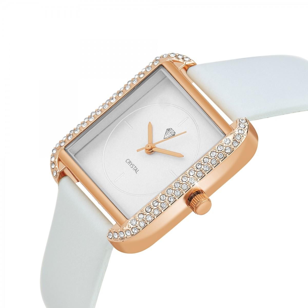 SC CRYSTAL Montre Marwa élégante SC Crystal ornée de 72 cristaux scintillants