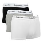 CALVIN KLEIN JEANS x3 Boxers Noir/Gris/ Homme Calvin Klein Rise. Coloris disponibles : Blanc
