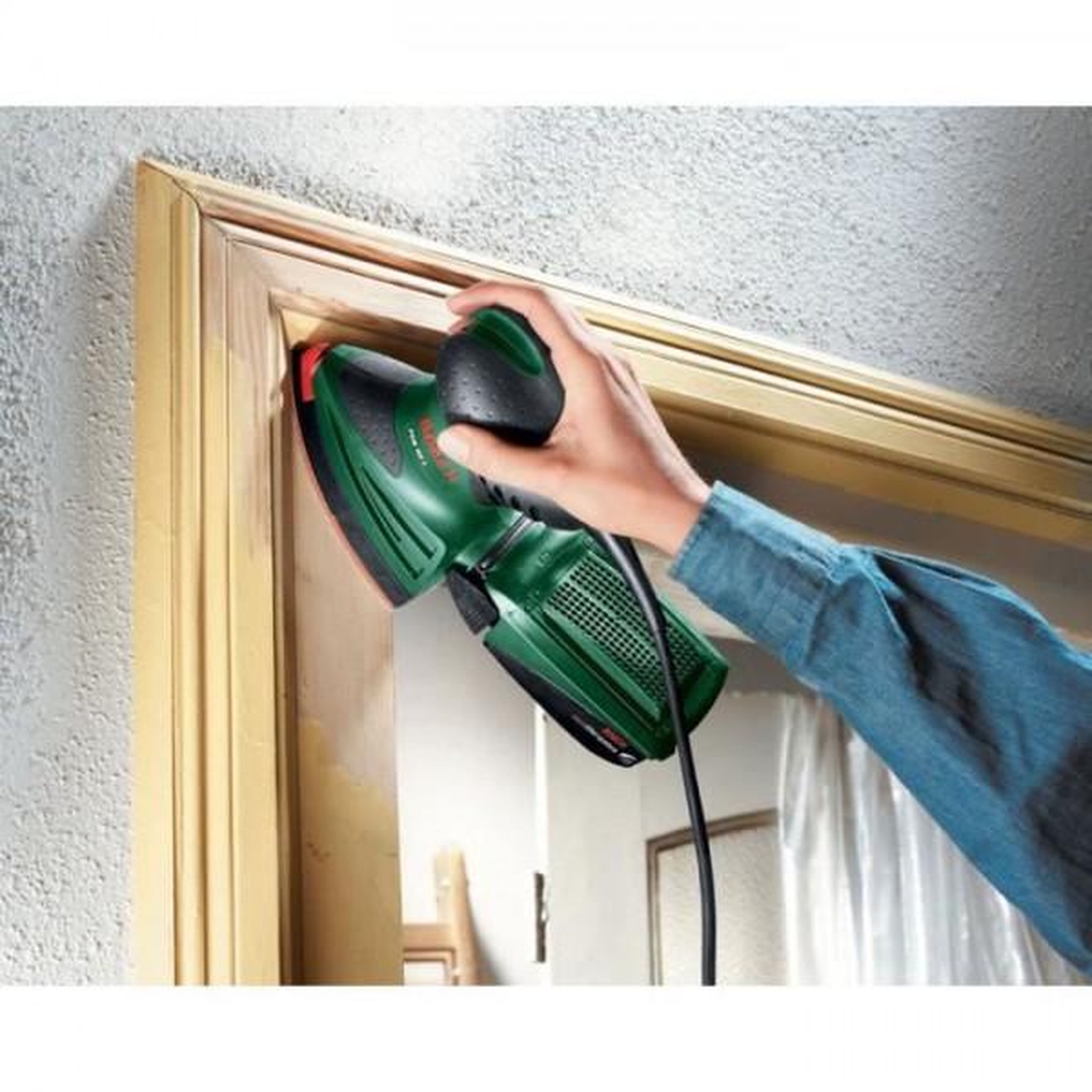Voir la diapositive 3 : BOSCH Ponceuse multi BOSCH PSM 160 A - Puissante et polyvalente - Ponçage et polissage - Systeme micro-filtre Bosch