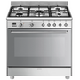 Voir la diapositive 1 : SMEG Piano de cuisson dessus gaz SMEG CG90X2
