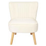 Voir la diapositive 2 : Paris Prix Fauteuil Scandinave Design  Erika  72cm Blanc
