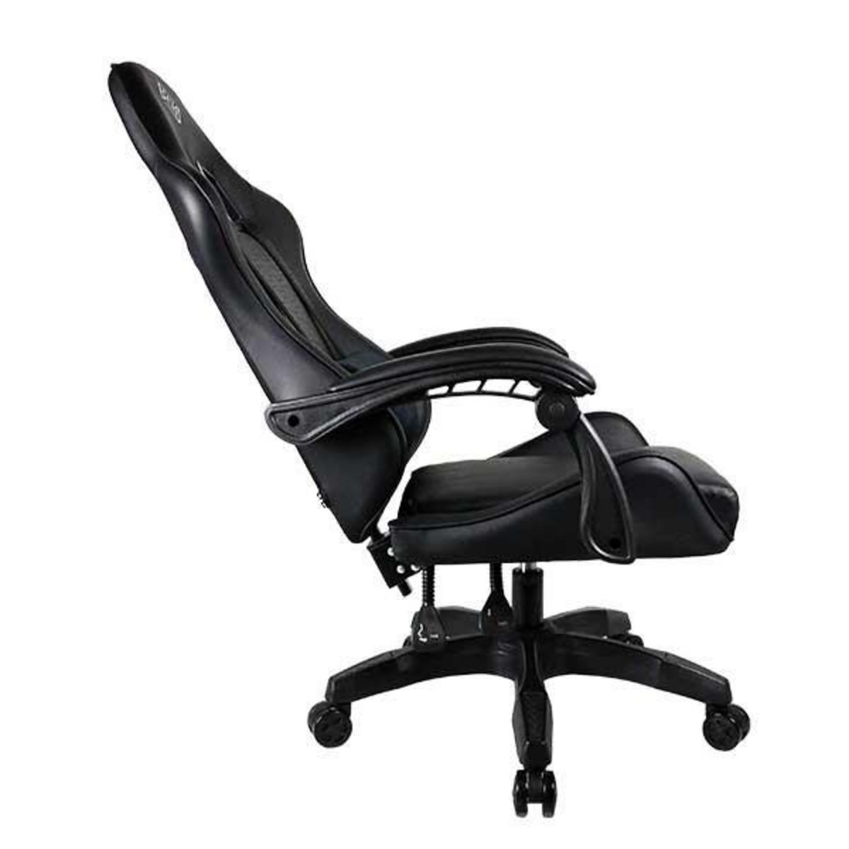 Subsonic Chaise gaming ou de bureau GEM, dossier ergonomique inclinable, coussin lombaire, hauteur réglable