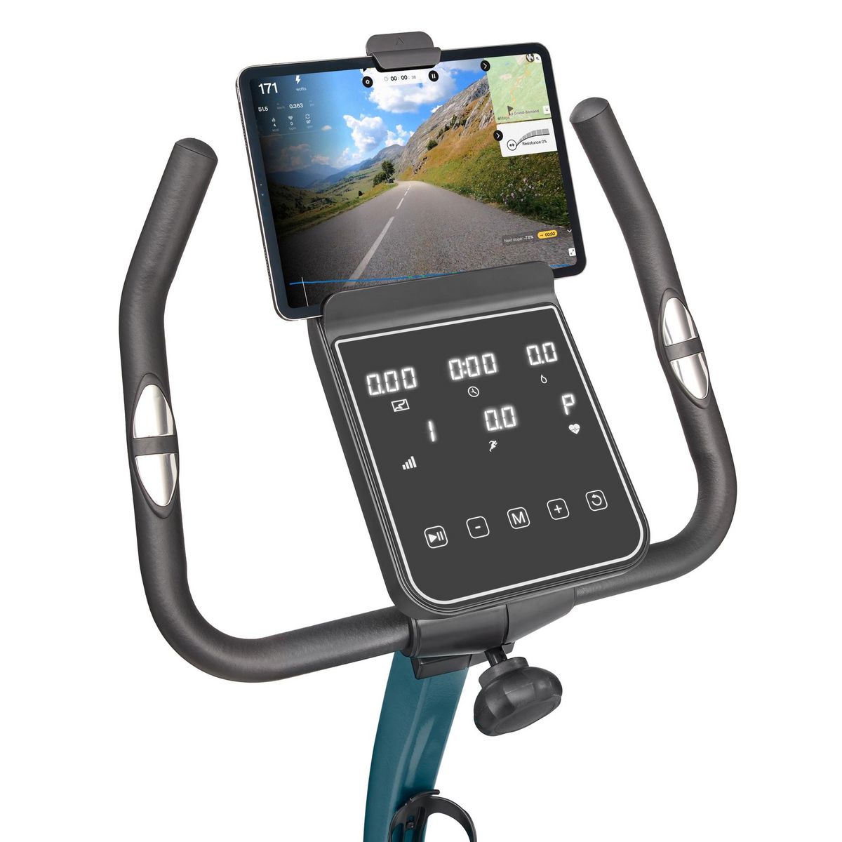 Reebok Vélo de Fitness Ergomètre - Reebok - Modèle FR30 - Maison/Appartement - Roue d'inertie 9 KG - Ecran tactile LED