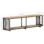Voir la diapositive 6 : VIDAXL Meuble TV 150x30x40 cm Bois massif de manguier