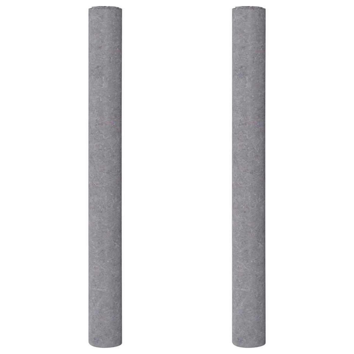 VIDAXL Polaires de peintre antiderapantes 2 pcs 515 cm 280 g/m² gris