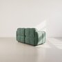 Voir la diapositive 4 : LISA DESIGN Grace - canapé modulable 2 places en velours texturé