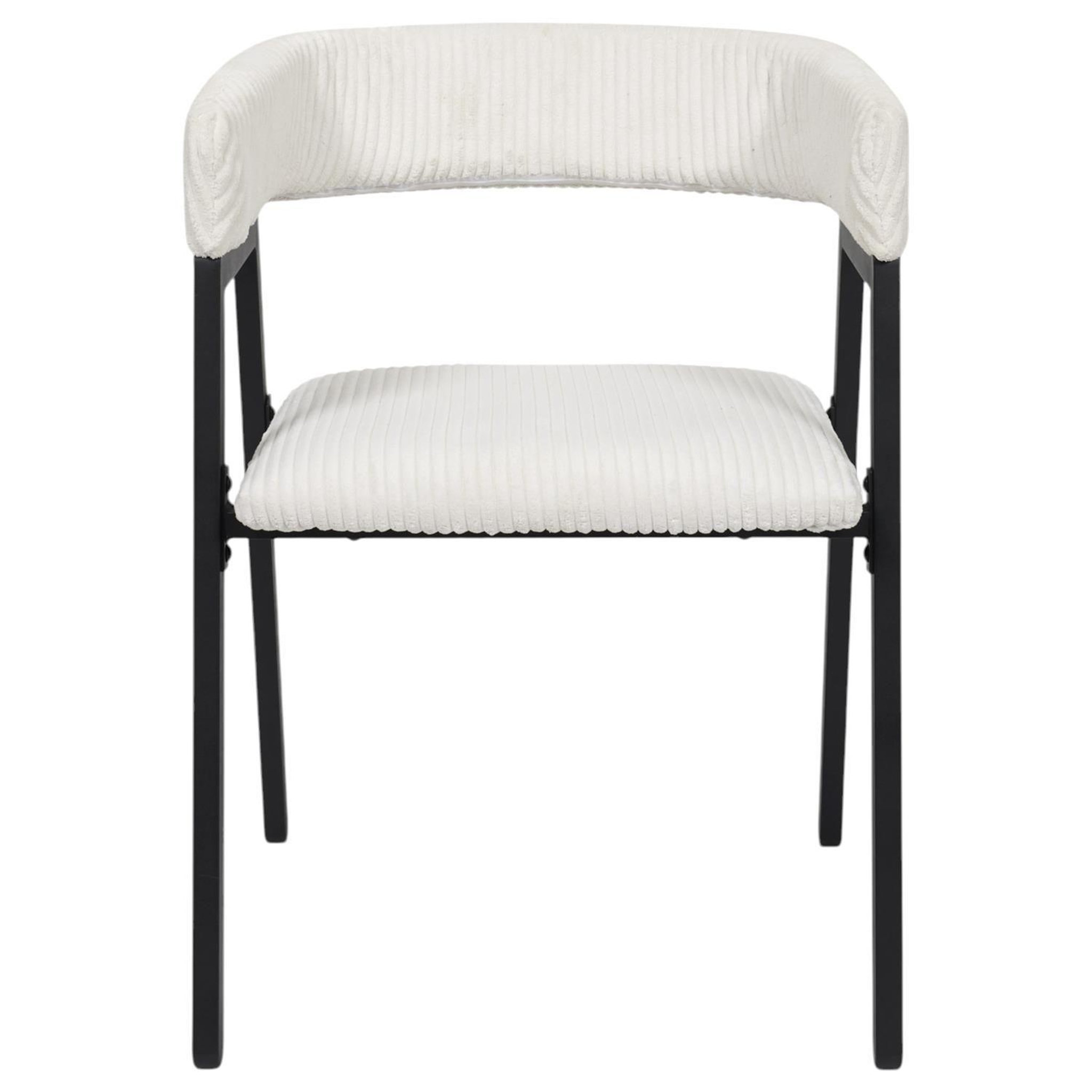 Voir la diapositive 3 : TOILINUX Lot de 2 fauteuils design en tissu côtelé scott