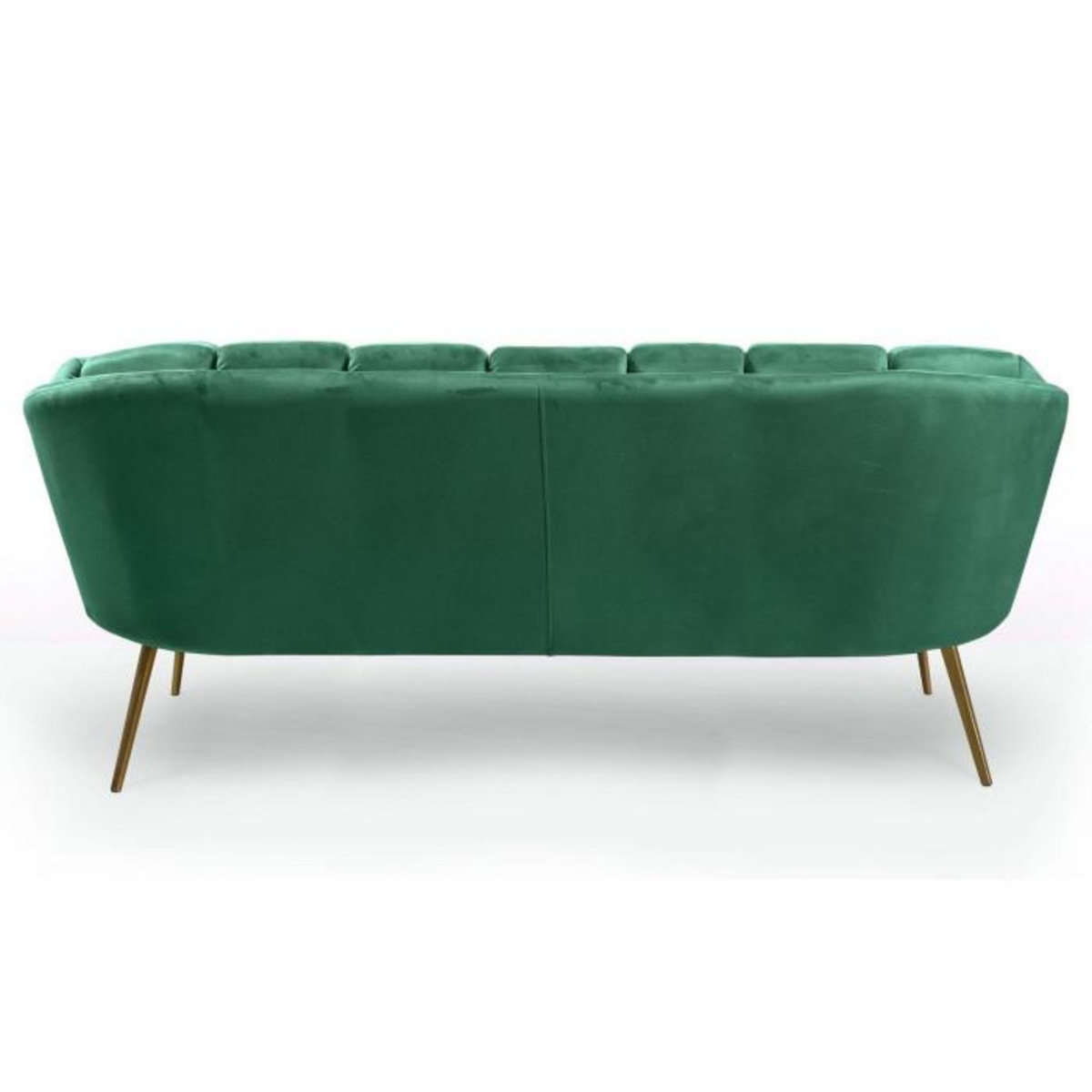 Paris Prix Canapé 3 Places en Velours  Dabren  185cm Vert
