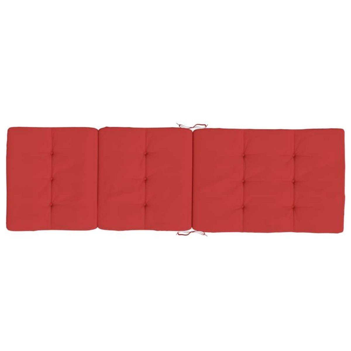 VIDAXL Coussins de chaise longue lot de 2 rouge tissu oxford