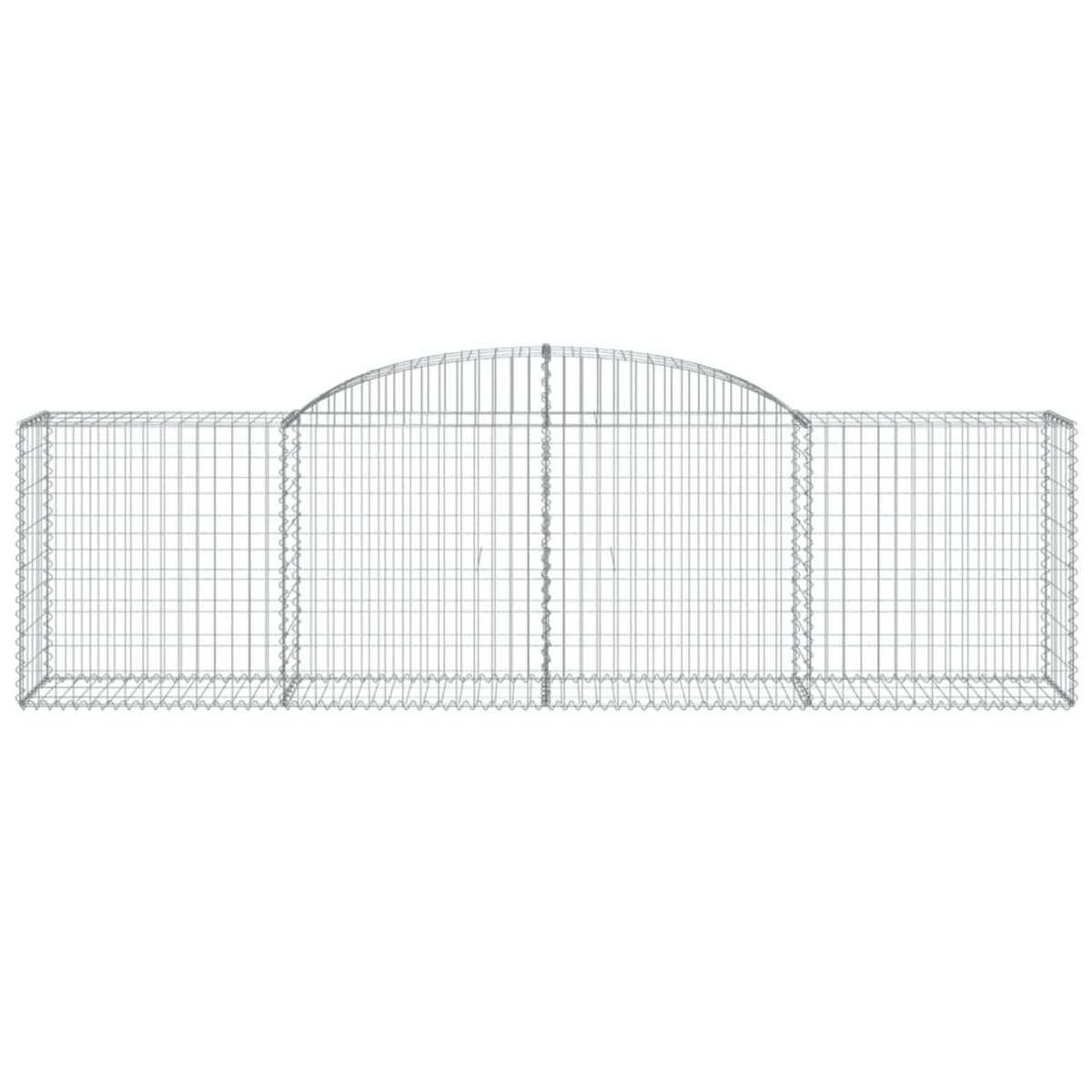 VIDAXL Paniers a gabions arques 5 pcs 300x50x80/100 cm fer galvanise