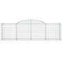 Voir la diapositive 4 : VIDAXL Paniers a gabions arques 5 pcs 300x50x80/100 cm fer galvanise