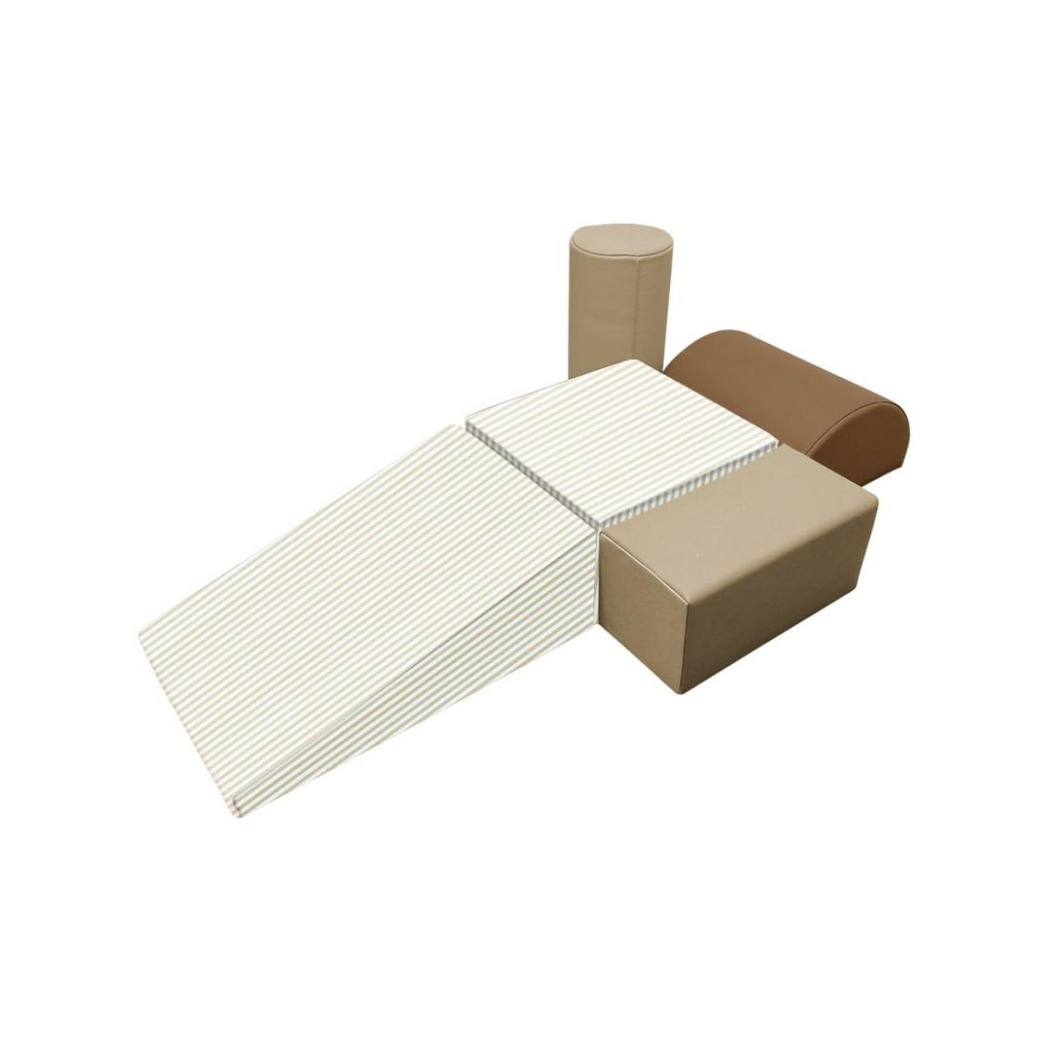 ELINELI Blocs de mousse beige aire de jeux