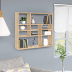 VIDAXL Etagere murale Chene sonoma 90x16x78 cm Bois d'ingenierie