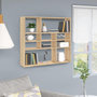 Voir la diapositive 1 : VIDAXL Etagere murale Chene sonoma 90x16x78 cm Bois d'ingenierie