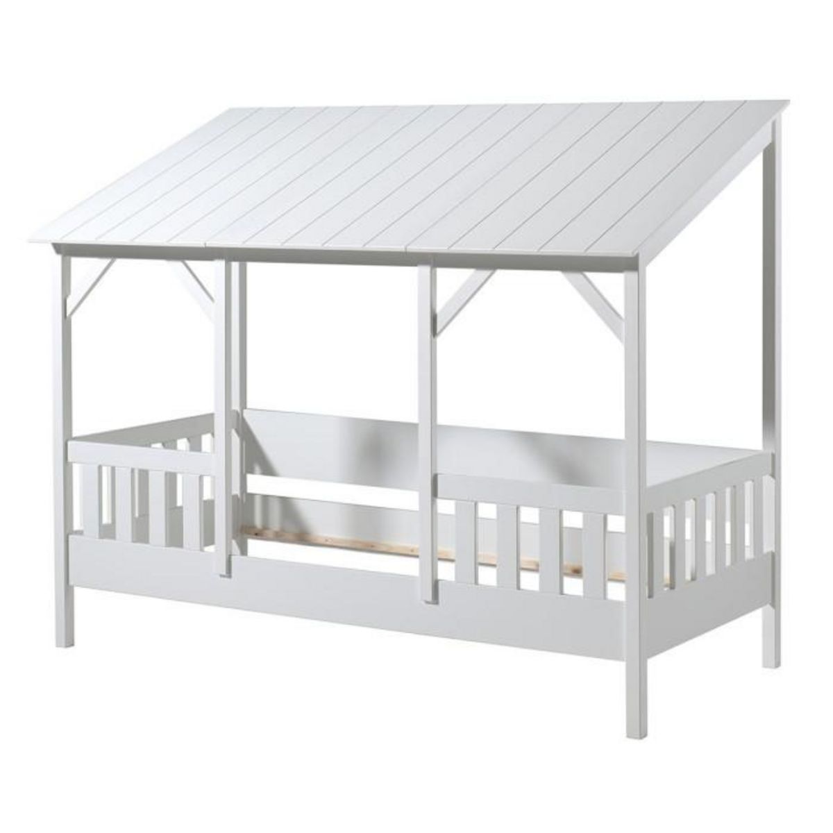 Paris Prix Pack - Lit Cabane Enfant & Tiroir  Housebed III  90x200cm Blanc