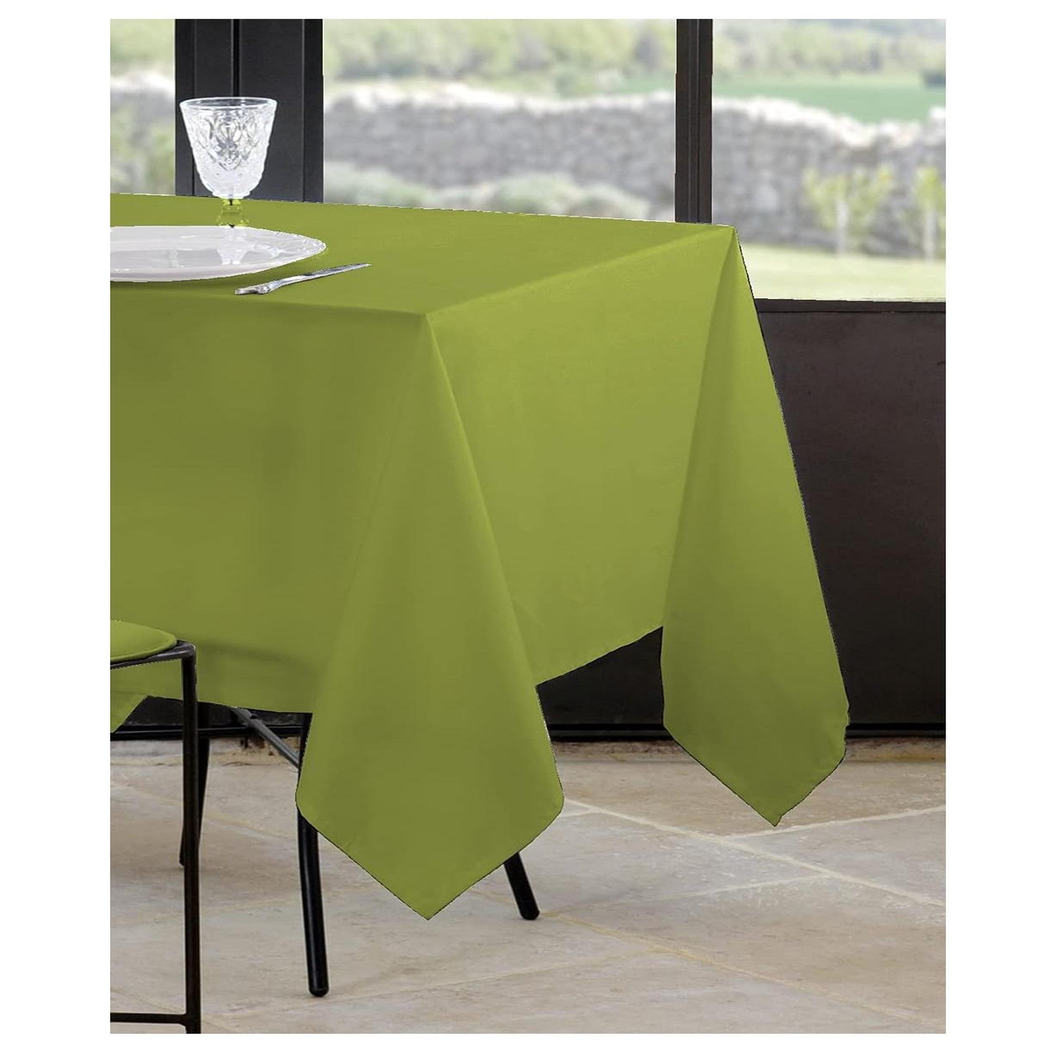Voir la diapositive 3 : Eden Nappe en polyester finition ourlet nels