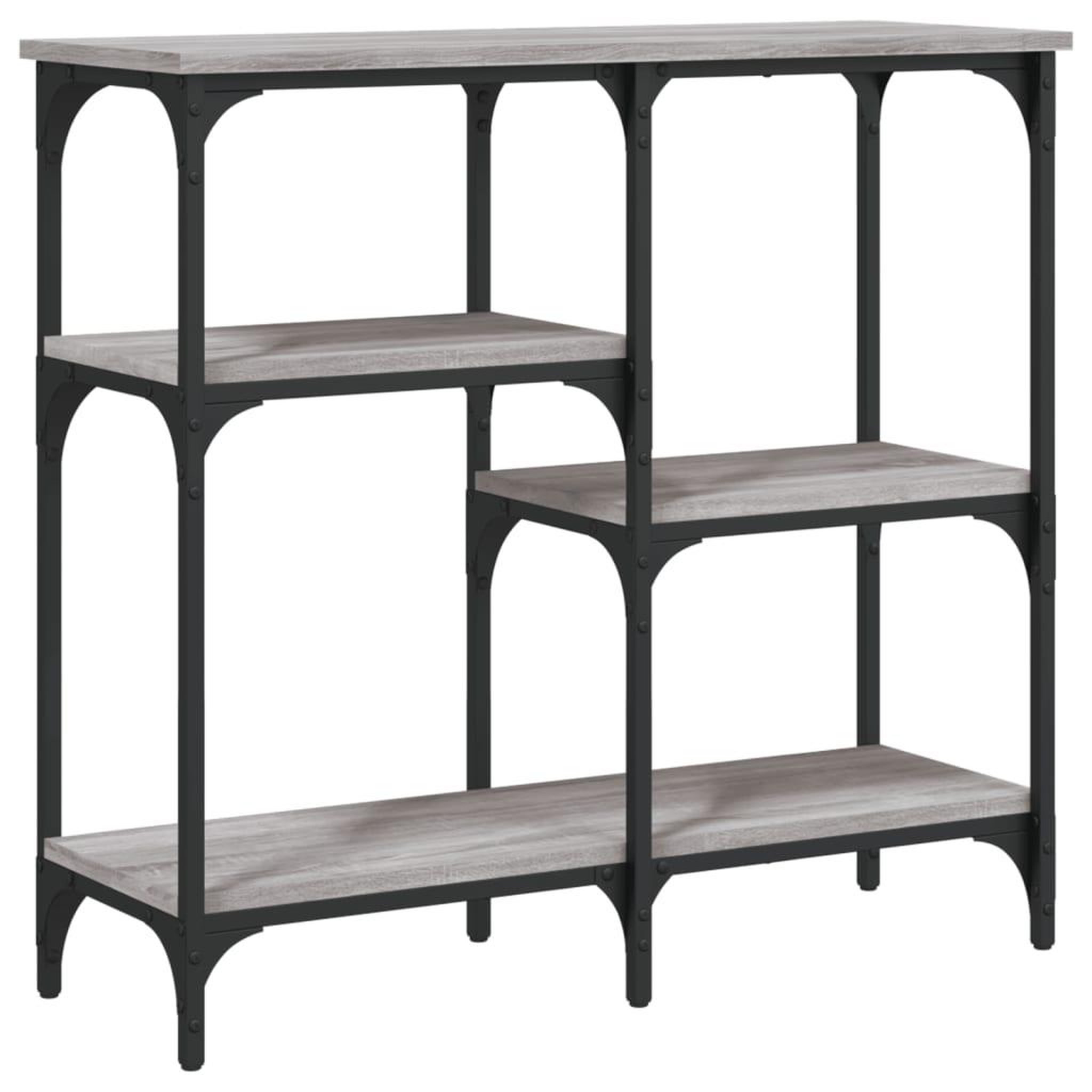Voir la diapositive 2 : VIDAXL Table console sonoma gris 80x29x75 cm bois d'ingenierie