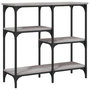 Voir la diapositive 2 : VIDAXL Table console sonoma gris 80x29x75 cm bois d'ingenierie