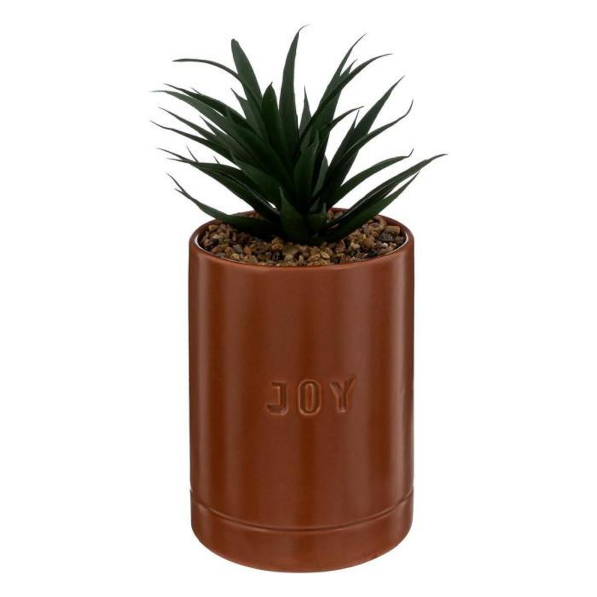 ATMOSPHERA Plante Artificielle en Pot  Joy  20cm Marron