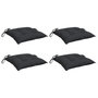 Voir la diapositive 3 : VIDAXL Coussins de palette lot de 4 noir 50x50x7 cm tissu oxford
